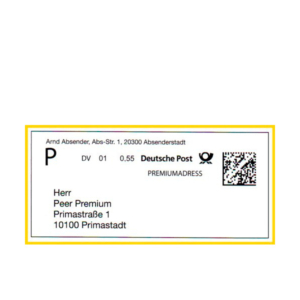 Deutsche Post PremiumAdress: Label